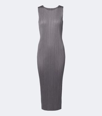Pleats Please Issey Miyake Basics pleated midi dress