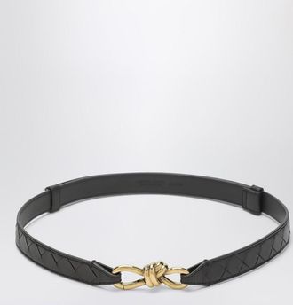 Bottega Veneta Andiamo Fondente Intrecciato belt
