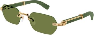 Cartier Sunglasses, male, Yellow, Size: 54 MM Ct0362S Sunglasses