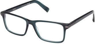 Ermenegildo Zegna Ez 5333 096 Eyeglasses - Heren - Brillen - Zwart - 55 MM - Accessoires