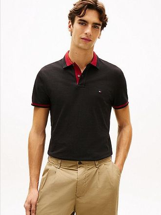 Tommy Hilfiger Regular Fit Colour-Blocked Collar Polo Shirt