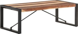 vidaXL Mesa De Centro De Madera Maciza 120x60x40 Cm Vidaxl