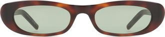 Saint Laurent SL 557 SHADE 002 Womens Sunglasses Tortoiseshell Size 53 - Free RX Lenses - Free RX Lenses
