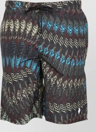 Marcelo Burlon logo-print swim shorts