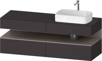 Duravit Qatego Consola Mueble Bajo Lavabo, 2 Extensiones, 2 - Duravit