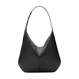 Valextra Shoulder Bags, female, Black, ONE SIZE, ViVi Hobo Medium Bag