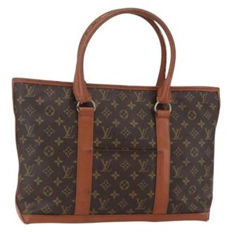 Louis Vuitton Pre-owned Tote Bags, female, Brown, Size: ONE SIZE Pre-owned Vintage Canvas Tote Bag