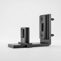 OEM Gu&iacute;a Inferior Ajustable De Color Negro Para Puerta Corredera De Madera, Pared/puerta - Crezuo