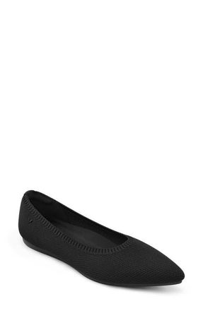 Vivaia Pointed-Toe Ballet Flats in Black at Nordstrom, Size 5.5