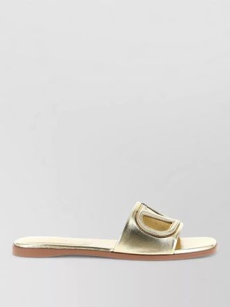 Valentino Garavani vlogo signature flat sole open toe slides