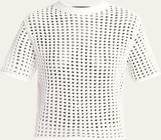 Proenza Schouler Kimia Open Crochet Top