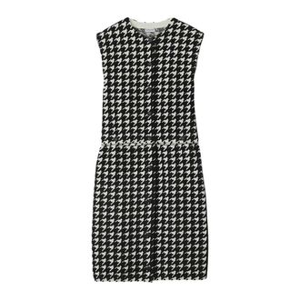 Burberry Womens Houndstooth Nylon Blend Dress, Size X-Large