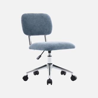 Sweeek Silla De Oficina Infantil Con Ruedas Ajustable De Tela Chenilla
