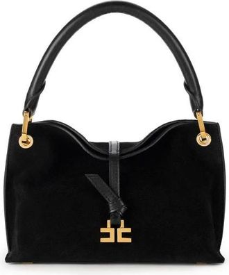 Elisabetta Franchi Small Boulevard Handbag - Dames - Handtassen - Zwart - ONE Size - Leer - Tassen