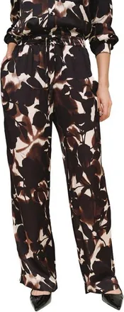 Bella Dahl Smocked Waist Wide Leg Pants in Shadow Floral Print at Nordstrom, Size X-Small