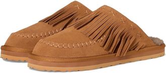 Free People Fallon Fringe Mules Womens Boots Toffee Suede : EU 38.5 (US Womens 8.5) M