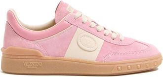 Valentino Garavani Schoenen, Dames, Roze, 40 EU, Roze Sneakers met Vlogo Detail