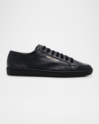 Saint Laurent Men & apos;s Gym Leather Low-Top Sneakers