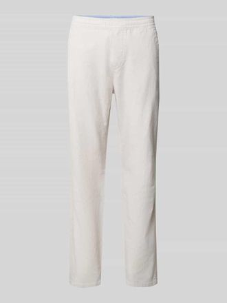 Tom Tailor Gerade Hose aus Leinen-Baumwoll-Mix in Beige, Gr&ouml;&szlig;e XXXL