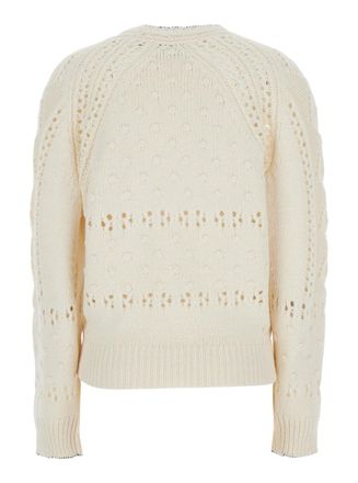 Isabel Marant Womens Long Sleeve Top Luce-Ga White Cotton Tops