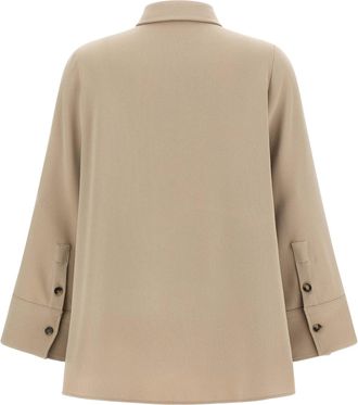 Alberto Biani 3/4 Sleeve Shirt - Beige