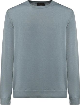 Zanone Round-neck Truien - Heren - Ronde hals truien - Blauw - 2XL - Truien & Vesten