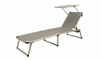 Stiliac Brandina Per Casa E Giardino In Alluminio Anodizzato Con Tetto Parasole E Schienale Regolabile Lettino Relax Per Spiaggia E Campeggio