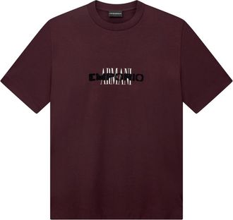 Emporio Armani T-shirt con Logo - - Tops - Uomo - Rosso - L