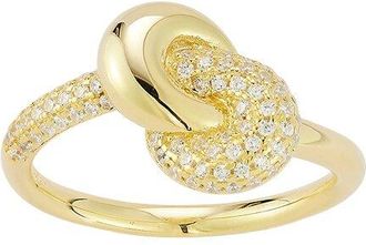 Sphera Milano 14K Gold Plated Cz Ring