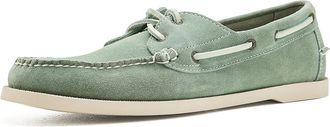 L.L.Bean Casco Bay Boat Moc Womens Flat Shoes Faded Sage Suede : 9.5 B - Medium