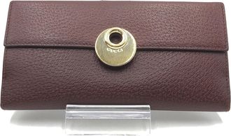 Gucci Eclipse Insignia Leather Womens Wallet (Pre-Owned)