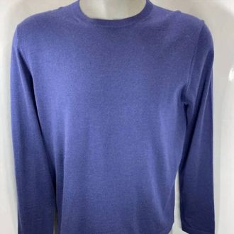 Velvet Mens Alvin Lightweight Cashmere Wool Crewneck Sweater In Blue