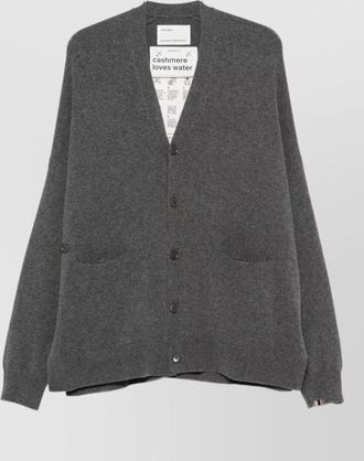 Extreme Cashmere cashmere ribbed v-neck cardigan