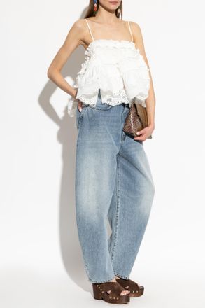 Zimmermann Lace Camisole Top, Womens, White