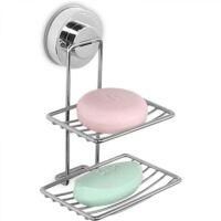 OEM Jabonera De Ducha Con Ventosa, De Acero Inoxidable, Para Montaje En Pared, Con Adhesivo (acero Inoxidable). - Crezuo
