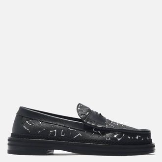 Jimmy Choo London x Eric Haze Ezra Artwork Canvas Loafers, Brand Size 39.5 ( US Size 6.5 )