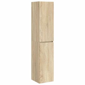 vidaXL Mueble De Ba&ntilde;o Montado En La Pared Roble Sonoma Vidaxl