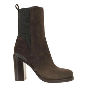 Brunello Cucinelli Dames, Schoenen, Bruin, Maat: 39 EU Su&egrave;de