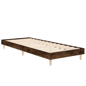 vidaXL Estructura Cama Sin Colch&oacute;n Madera Roble Ahumado 75x190 Cm Vidaxl