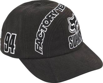 SUPREME x Fox Racing 6-Panel Black FW25H81-BLACK