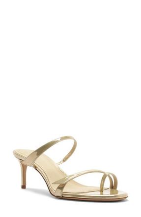 Alexandre Birman Tita Metallic Sandal in Yellow at Nordstrom, Size 9.5