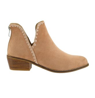 Corkys Footwear Womens Spice It Up Booties In Camel Faux Suede