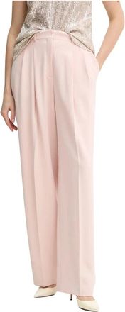 Theory Pantalones Anchos Crepe Japanese Admiral - Trousers - Mujer - Rosa - M