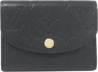 Louis Vuitton Black Leather Coin Purse/Coin Case (Pre-Owned)