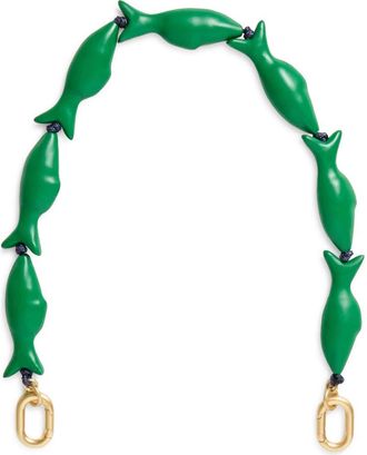Clare Vivier Porcelain Shortie Strap in Emerald at Nordstrom