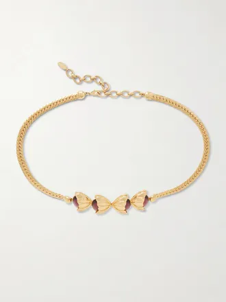 Sonia Petroff Cintura Con Finitura Oro E Decorazioni Retro Flower - Rosa