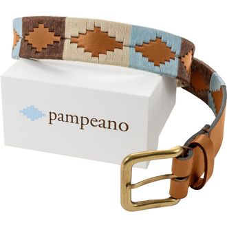 Pampeano Desierto Belt in Tan/blue/cream/brown at Nordstrom, Size 40