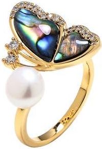 Eye Candy Los Angeles Zana Butterfly Bypass Ring in Gold at Nordstrom Rack