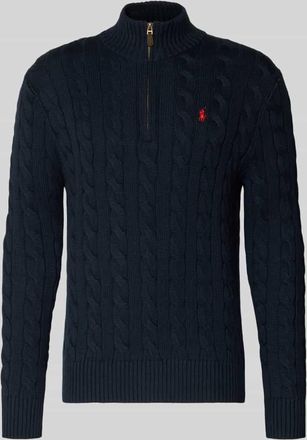 Polo Ralph Lauren Regular Fit Troyer aus reiner Baumwolle in Marine, Gr&ouml;&szlig;e XXL