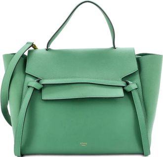 Celine Belt Bag Textured Leather Mini shoulder bag - Groen